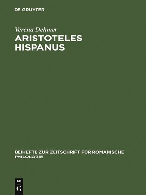 cover image of Aristoteles Hispanus